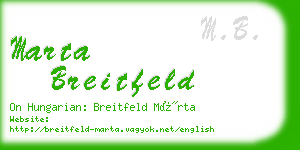 marta breitfeld business card